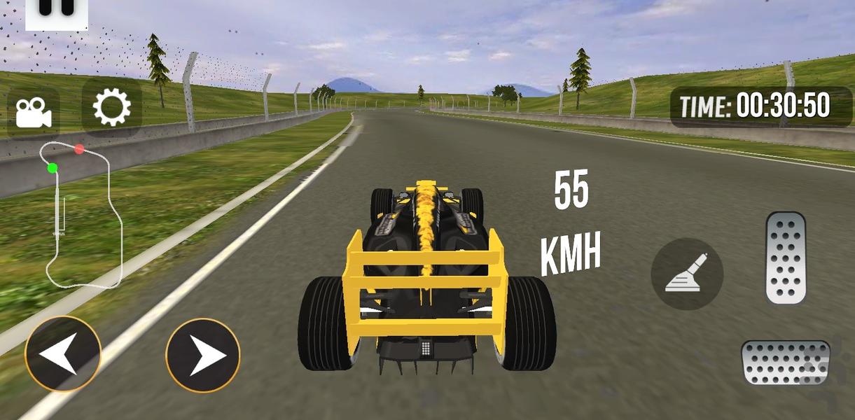 بازی ماشین فرمول یک - Gameplay image of android game