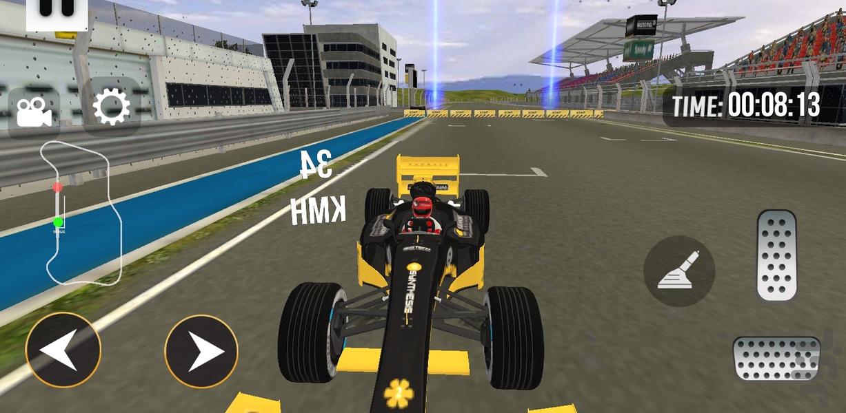 بازی ماشین فرمول یک - Gameplay image of android game