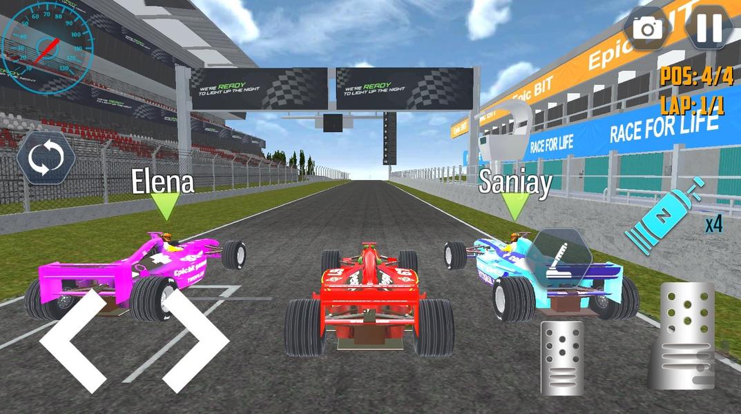 ماشین بازی فرمولی - Gameplay image of android game