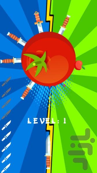 بازی پرتاب چاقو - Gameplay image of android game