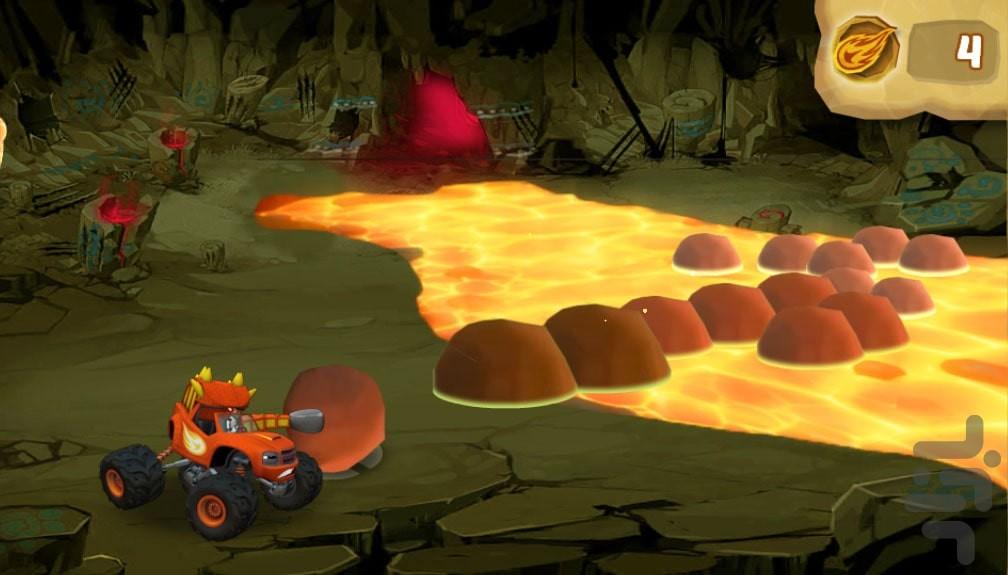 بازی دینو و بلیز ماشین ها - Gameplay image of android game