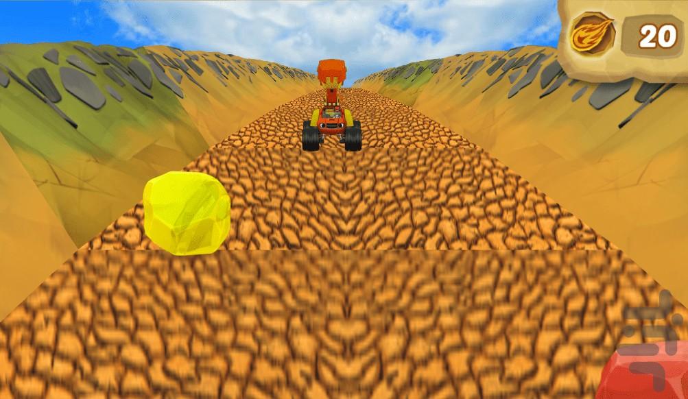 بازی دینو و بلیز ماشین ها - Gameplay image of android game