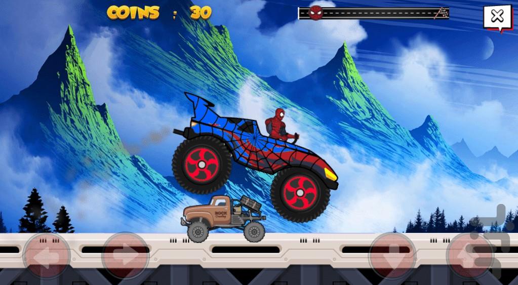 بازی ماشین سواری مرد عنکبوتی - Gameplay image of android game