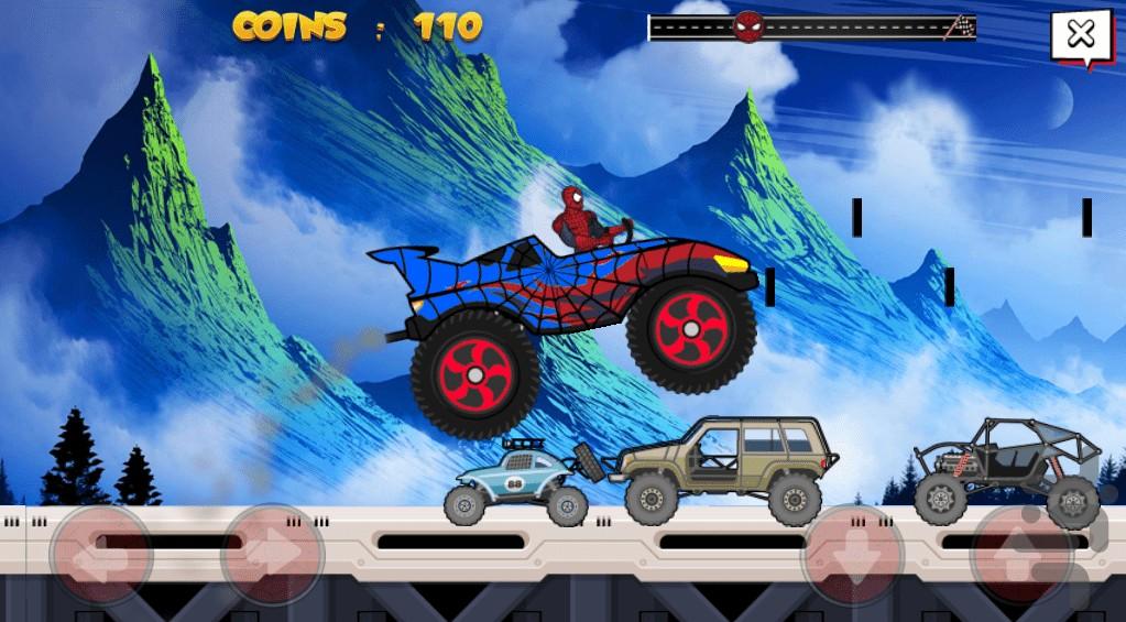 بازی ماشین سواری مرد عنکبوتی - Gameplay image of android game