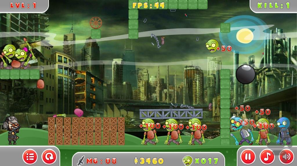 بازی زامبی - Gameplay image of android game