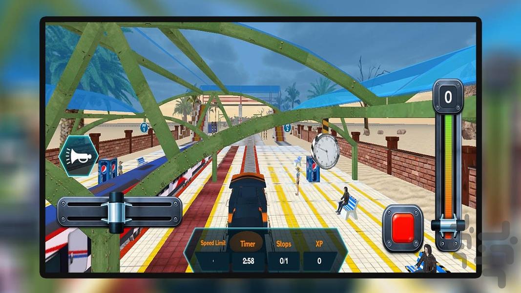 بازی رانندگی با قطار - Gameplay image of android game