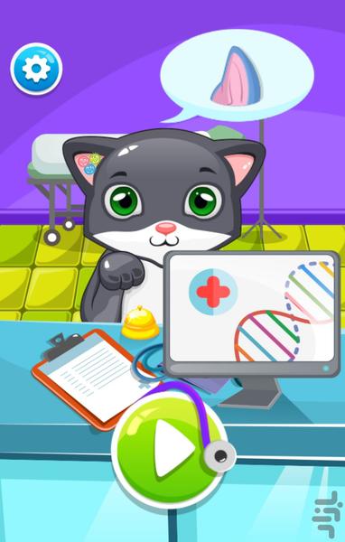 بازی پزشک گربه ها - Gameplay image of android game