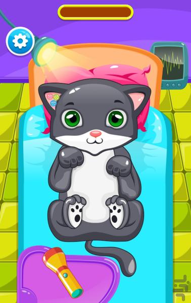 بازی پزشک گربه ها - Gameplay image of android game