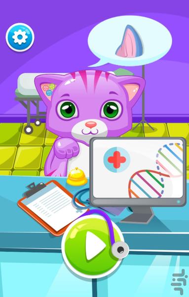 بازی پزشک گربه ها - Gameplay image of android game