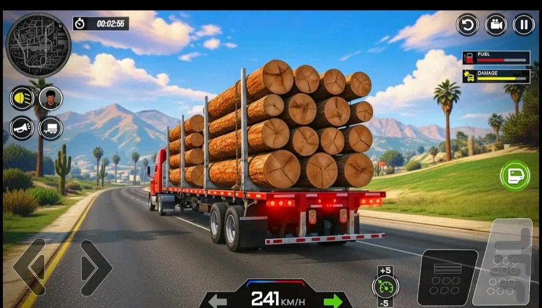 بازی کامیون حمل بار - Gameplay image of android game