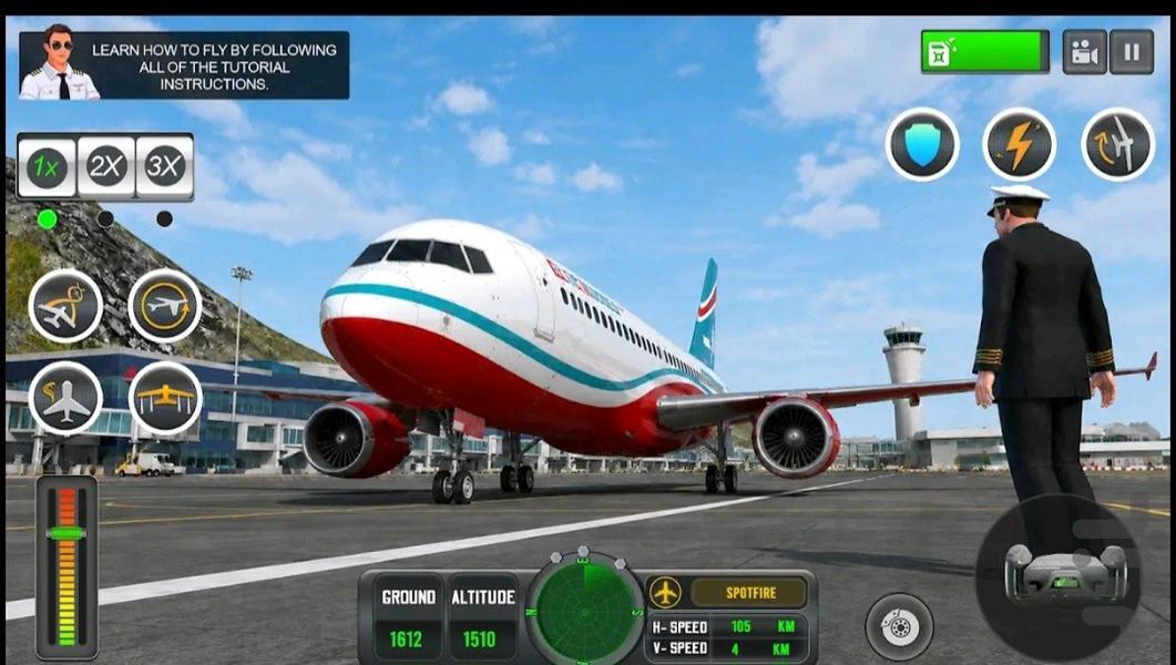بازی هواپیما - Gameplay image of android game