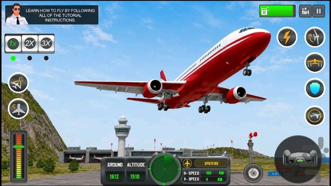 بازی هواپیما - Gameplay image of android game