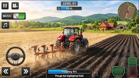 بازی تراکتور هندی - Gameplay image of android game