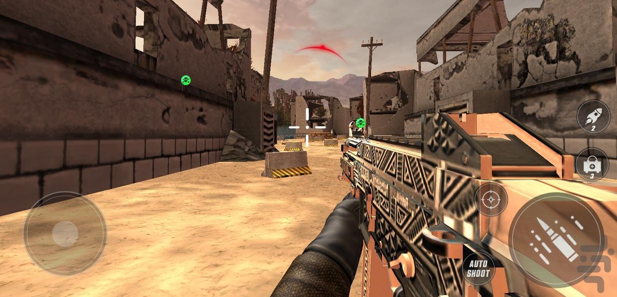 بازی تفنگی جنگ جهانی - Gameplay image of android game