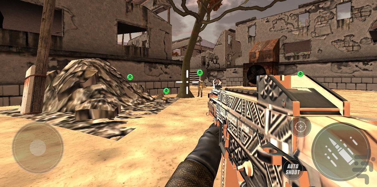 بازی تفنگی جنگ جهانی - Gameplay image of android game