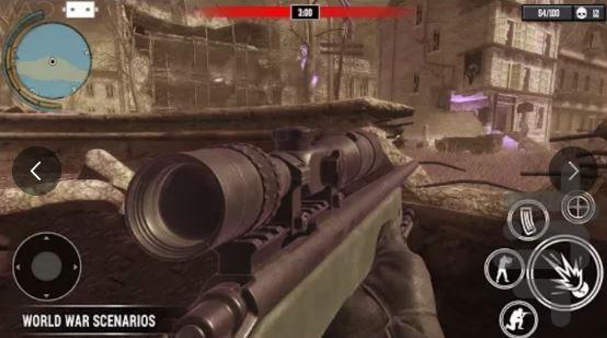 بازی جنگ جهانی دوم - Gameplay image of android game