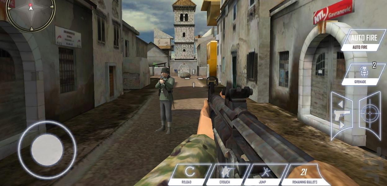 بازی جنگ جهانی دوم - Gameplay image of android game