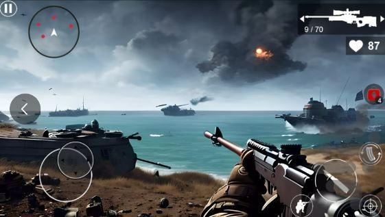 بازی تفنگی جنگ جهانی - Gameplay image of android game