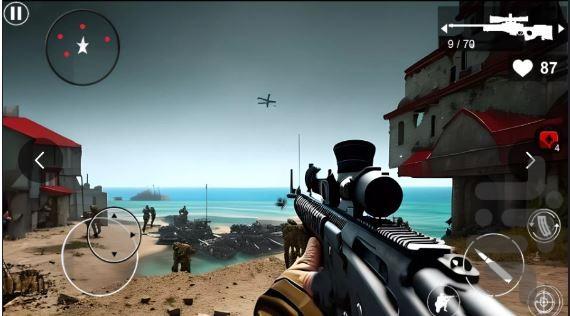 بازی تفنگی جنگ جهانی - Gameplay image of android game