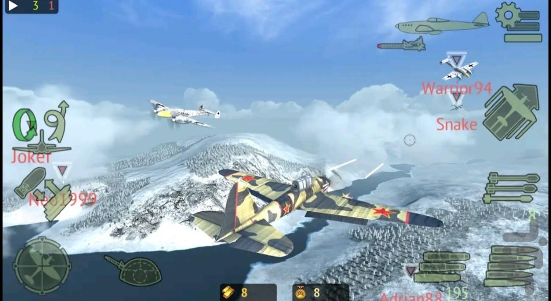 بازی جت جنگی - Gameplay image of android game