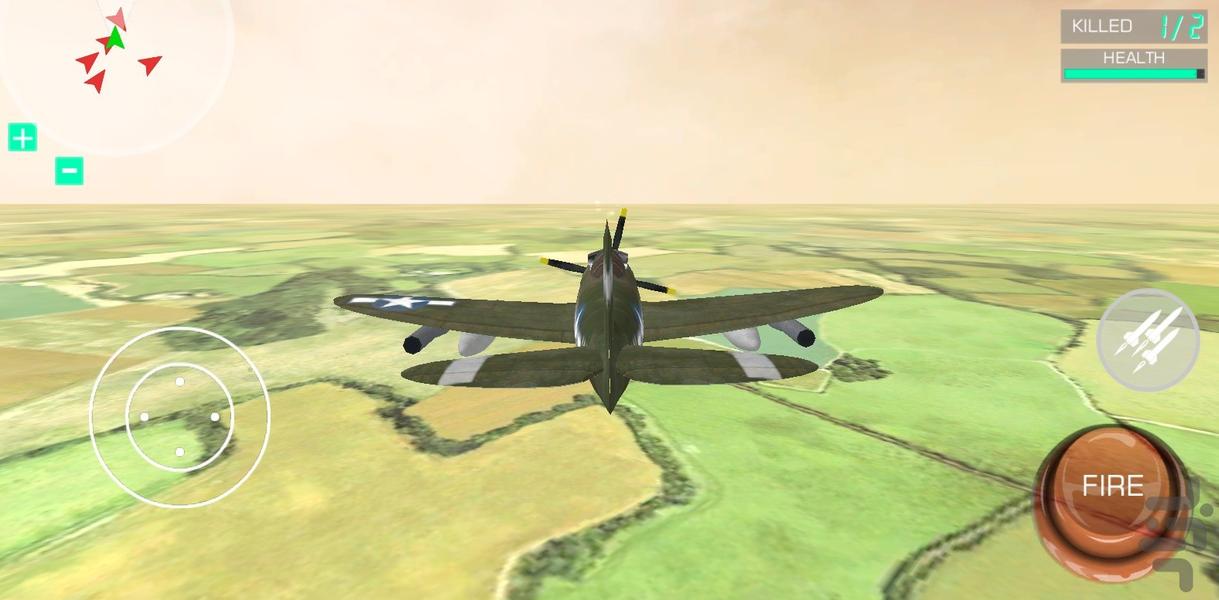 بازی جت جنگی - Gameplay image of android game