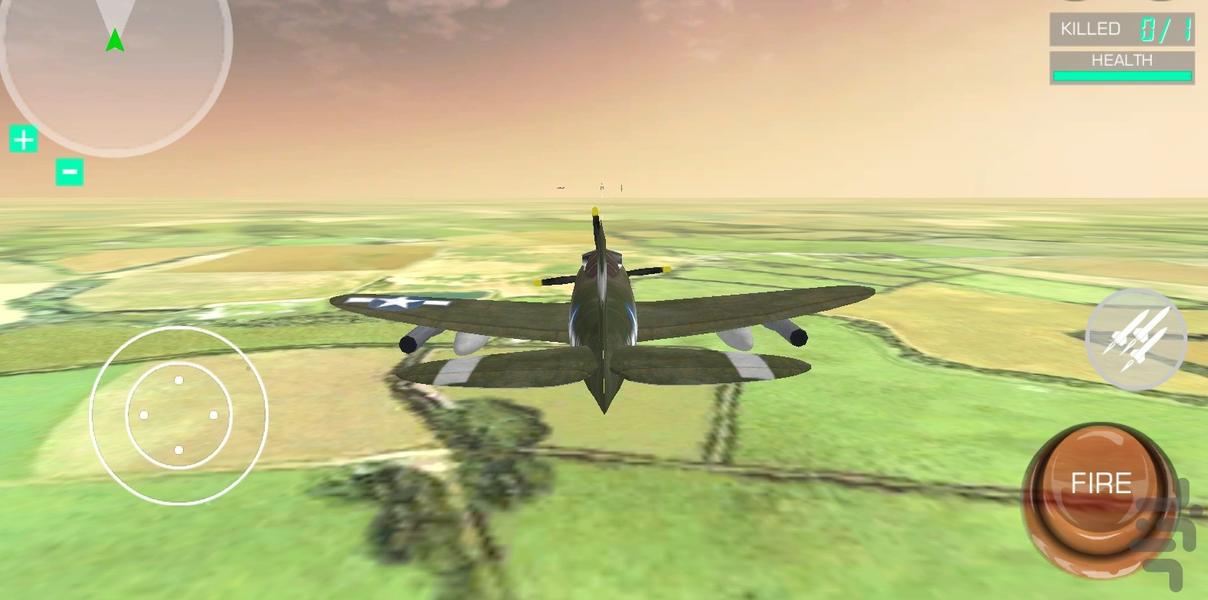 بازی جت جنگی - Gameplay image of android game