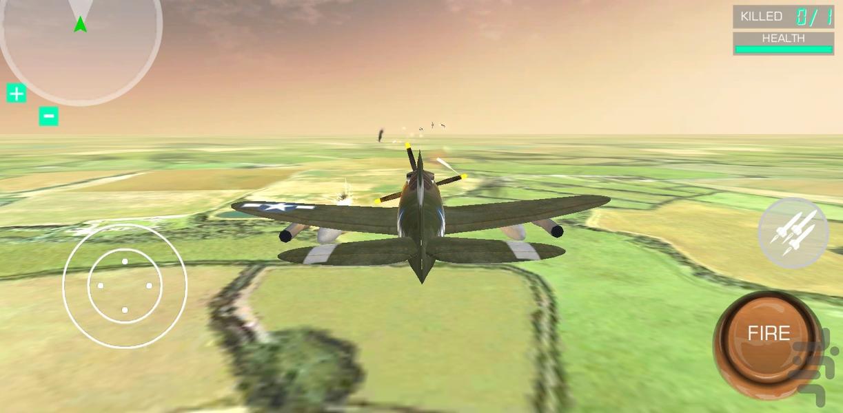 بازی جت جنگی - Gameplay image of android game
