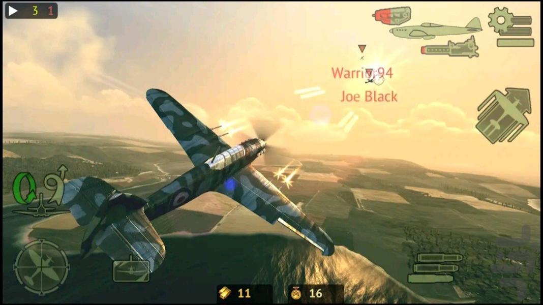 بازی جت جنگی - Gameplay image of android game