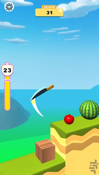 چاقو بازی - Gameplay image of android game