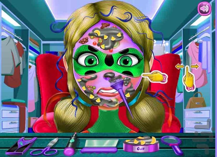 بازی آرایشگاه دختر کفشدوزکی - Image screenshot of android app