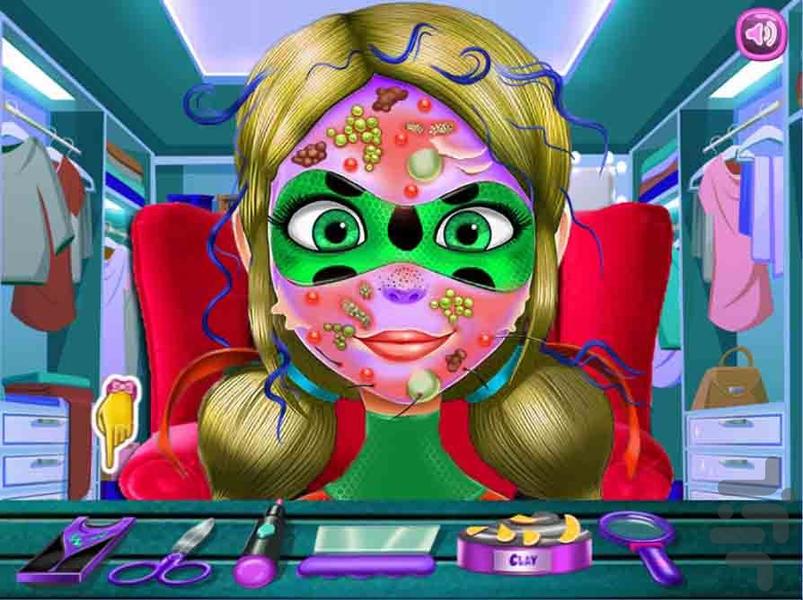 بازی آرایشگاه دختر کفشدوزکی - Image screenshot of android app