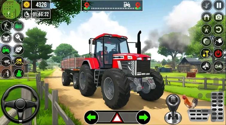 بازی تراکتور مزرعه - Gameplay image of android game