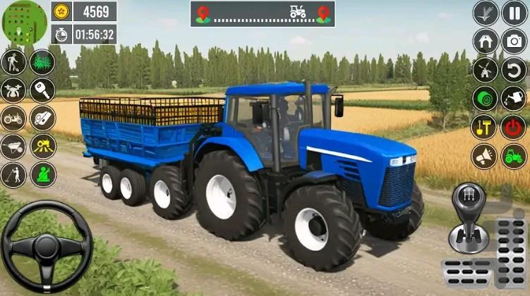 بازی تراکتور مزرعه - Gameplay image of android game