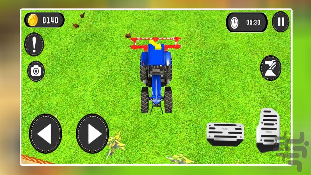 بازی تراکتور مزرعه - Gameplay image of android game