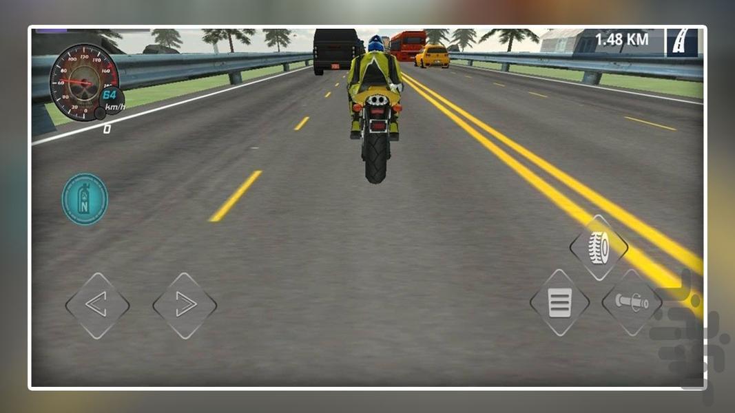 موتور بازی در اتوبان - Gameplay image of android game