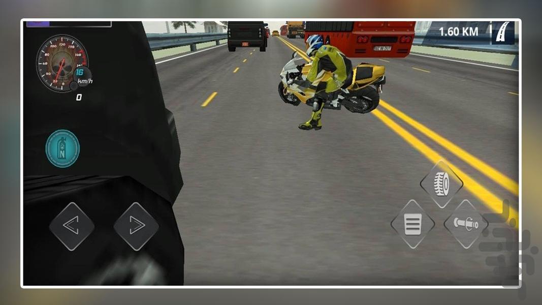 موتور بازی در اتوبان - Gameplay image of android game