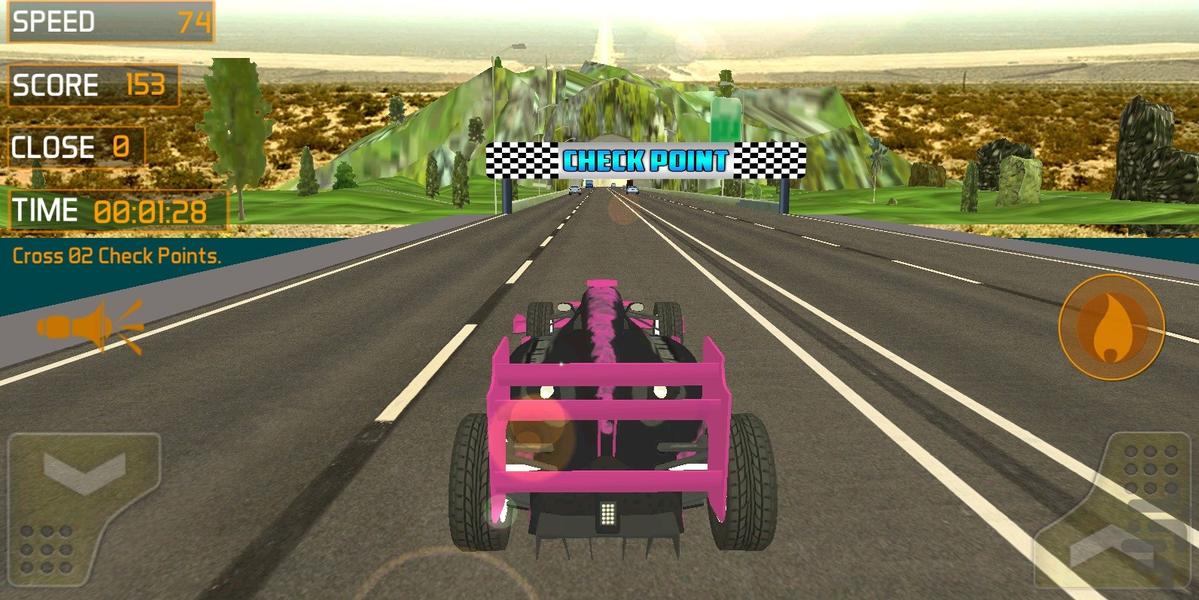 ماشین بازی در اتوبان - Gameplay image of android game
