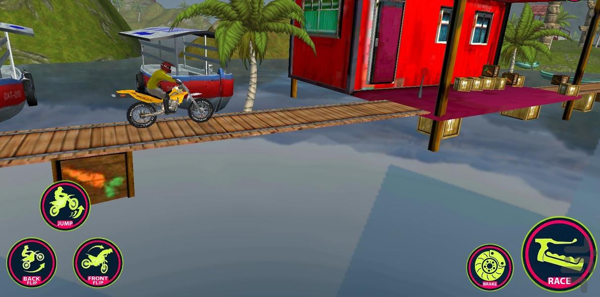 بازی موتور پرشی - Gameplay image of android game