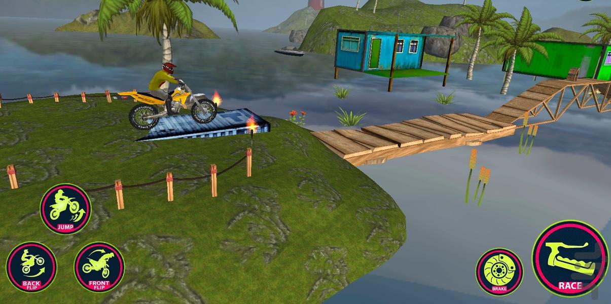بازی موتور پرشی - Gameplay image of android game