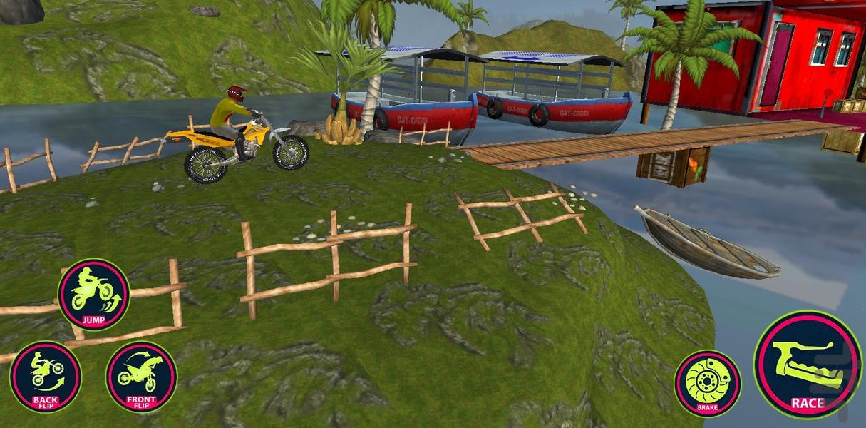 بازی موتور پرشی - Gameplay image of android game