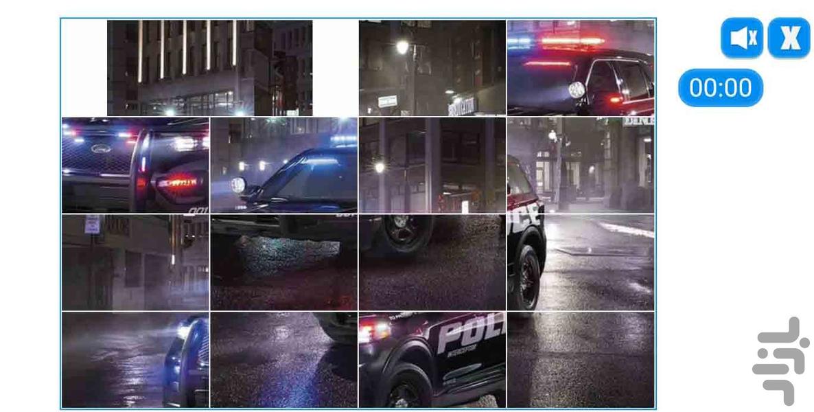 پازل کودکانه ماشین پلیس - Image screenshot of android app