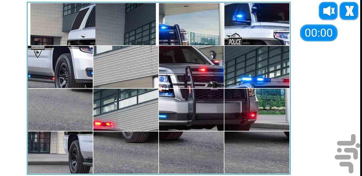 پازل کودکانه ماشین پلیس - Image screenshot of android app