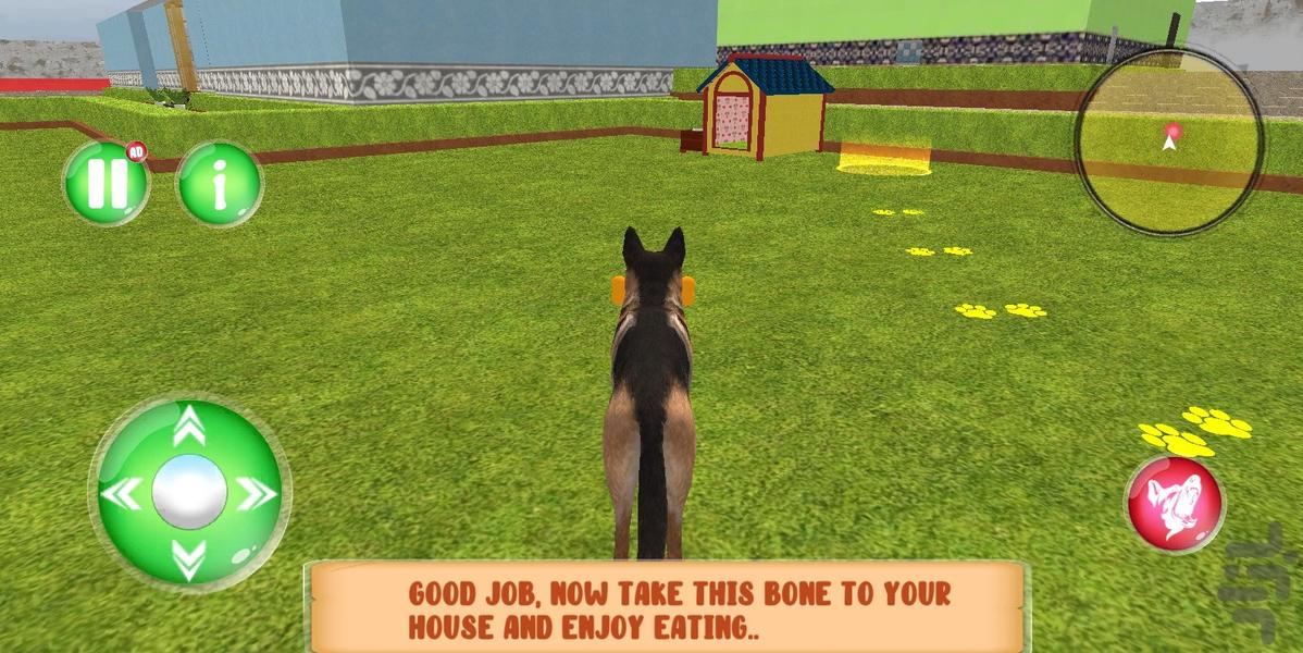 بازی شبیه ساز سگ خانگی - Gameplay image of android game