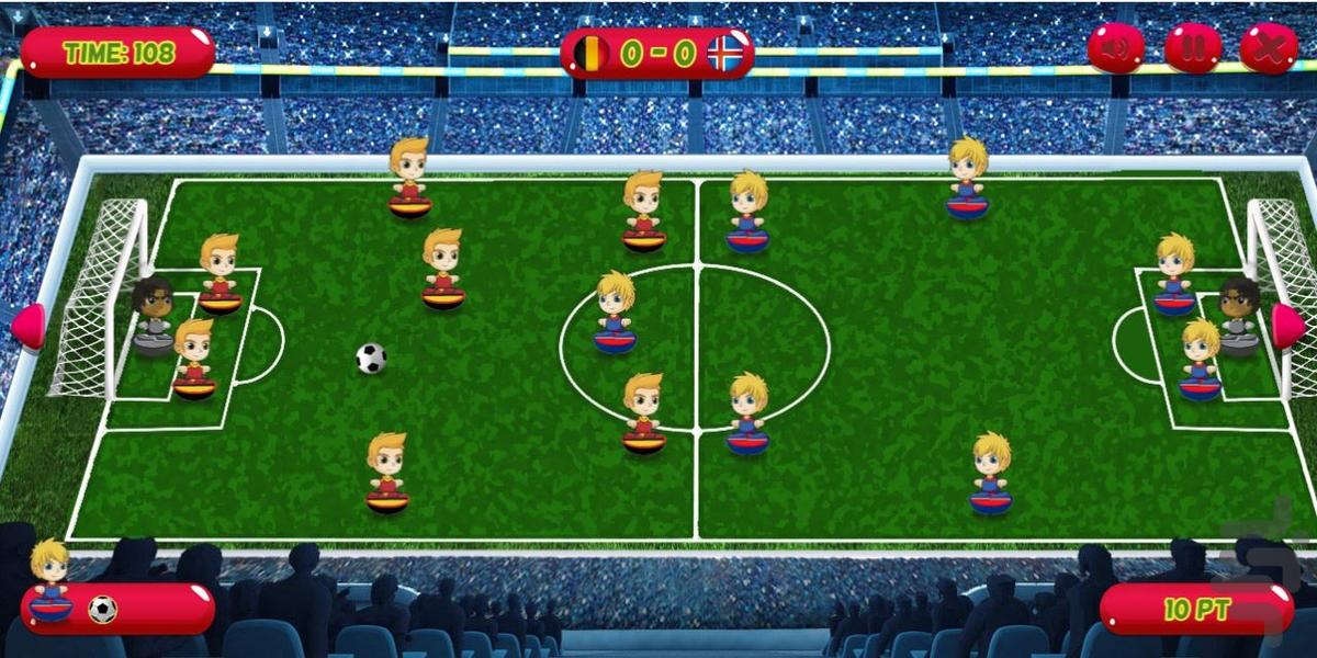 بازی فوتبال انگشتی - Gameplay image of android game