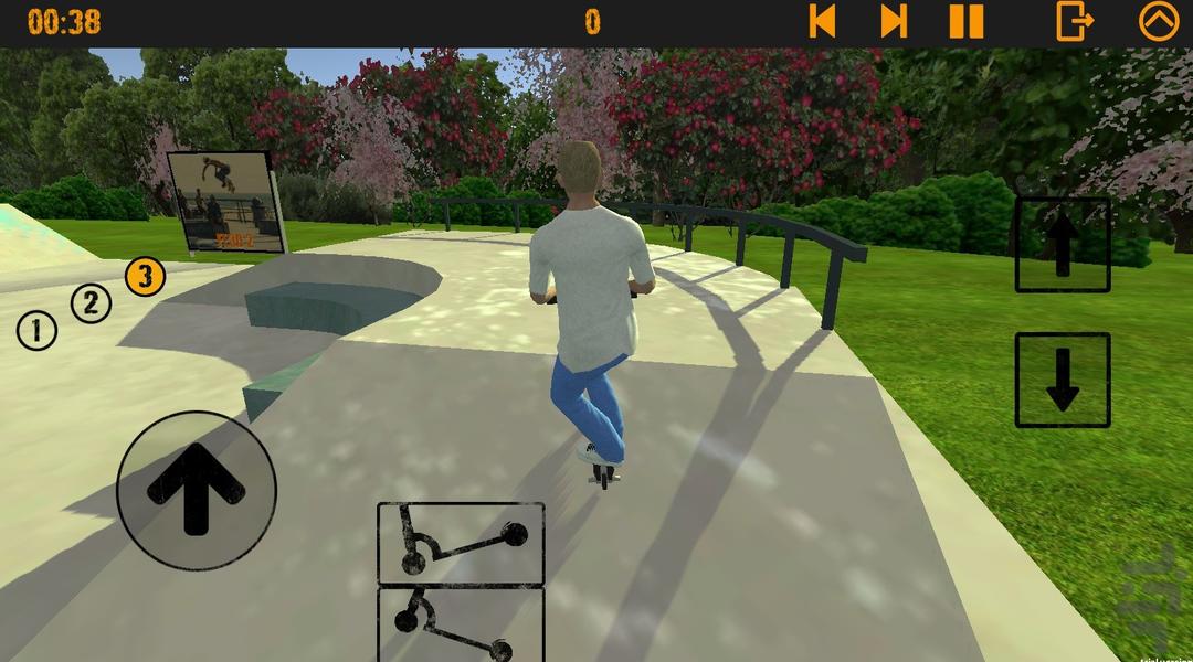 بازی رانندگی اسکوتر - Gameplay image of android game