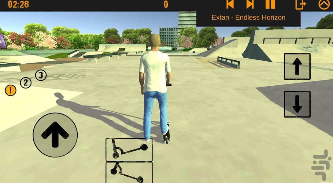 بازی رانندگی اسکوتر - Gameplay image of android game