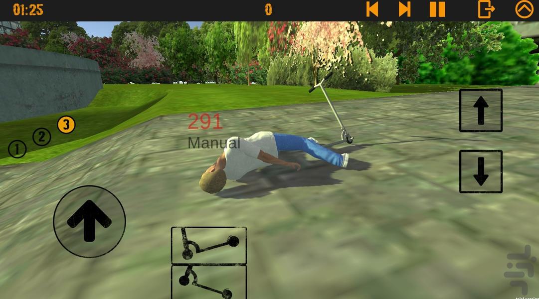بازی رانندگی اسکوتر - Gameplay image of android game