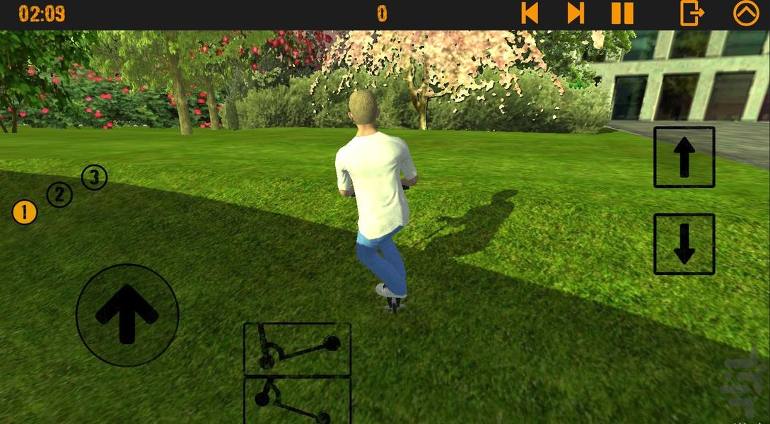 بازی رانندگی اسکوتر - Gameplay image of android game