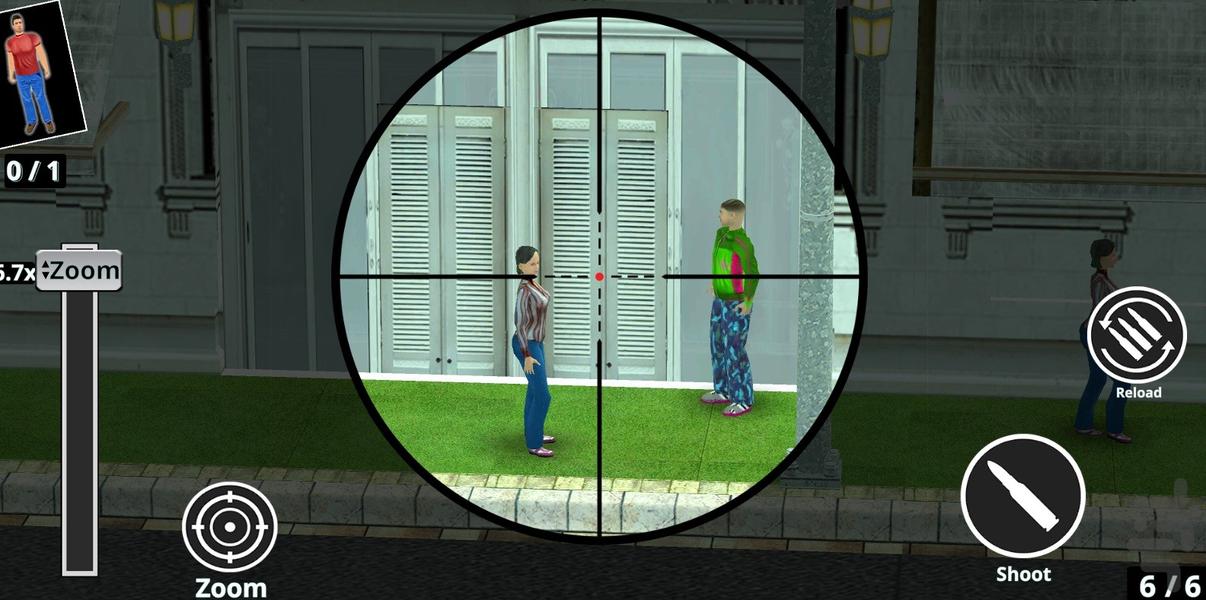 بازی تفنگی اسنایپر - Gameplay image of android game