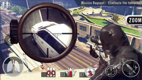 بازی تفنگی اسنایپر - Gameplay image of android game